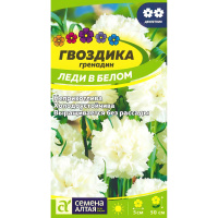 Гвоздика гренадин Леди в белом [Семена алтая]