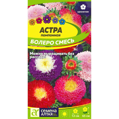 Астра Болеро Смесь помпонная [Семена алтая] купить с доставкой все это относится к астре болеро смесь помпонная