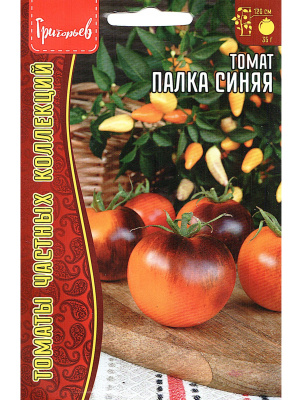 Томат Палка синяя [Семена редких растений] купить с доставкой Необычный внешний вид сразу приковывает внимание: узкий прямостоячий куст без привычных боковых побегов выглядит как зелёная палочка, усыпанная яркими плодами.