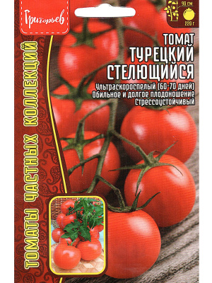 Томат Турецский Стелющийся [Семена редких растений] купить с доставкой Длинные плети словно ковром стелются по земле или свисают с опоры, образуя густую зелёную массу, усыпанную яркими плодами.
