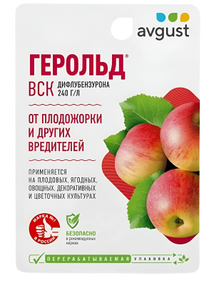 Герольд 10 мл [Август] купить с доставкой Герольд — это высокоэффективный инсектицид нового поколения, предназначенный для защиты садовых, огородных и декоративных растений от вредителей. Препарат обладает быстрым и длительным действием, разрушая нервную систему насекомых и эффективно контролируя популяции вредителей на разных стадиях их развития. Он имеет контактное и системное действие, проникает в ткани растений, что обеспечивает защиту даже в случае, если вредители находятся внутри растения.