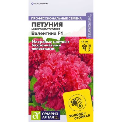 Петуния Валентина махровая [Семена алтая] купить с доставкой очень эффектный сорт с густомахровыми цветами, который удивит любого садовода