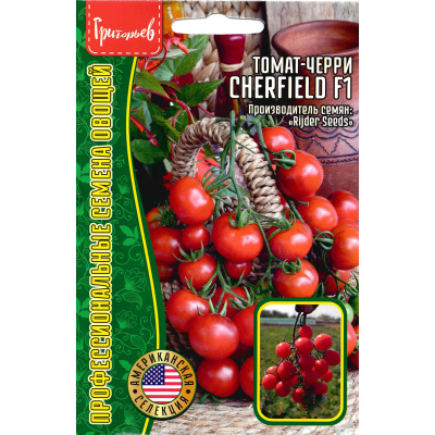 Томат черри Черфилд [Семена редких растений] купить с доставкой Томат черри Cherfield - это идеальный вариант для цельноплодного консервирования и других кулинарных изысков. Ярко-красные вишнеподобные плоды с глянцевой кожицей порадуют превосходным вкусом, универсальностью применения и богатым витаминным составом.