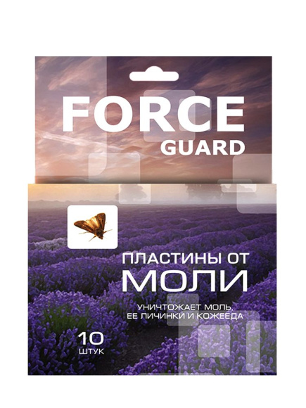 Антимоль FORCE guard пластины от моли 10 шт. купить с доставкой