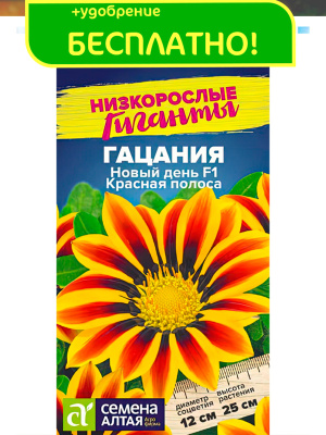 Гацания Новый день Красная полоса [Семена алтая] купить с доставкой идеально дополняет любые клумбы и миксбордеры