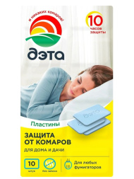 Пластина Дэта от летающих насекомых 10шт Пластина Дэта от летающих насекомых 10шт