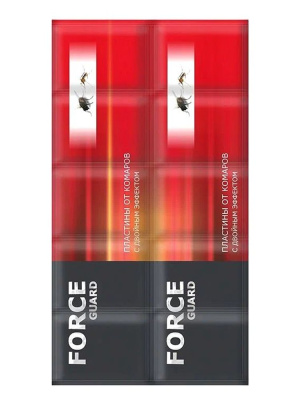 Пластина "Форс" от комаров с двойным эффектом (красн.)/200 купить с доставкой 
