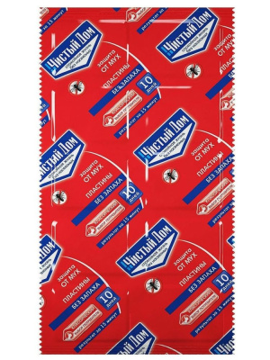 Пластина "Чистый Дом" от мух без запаха /200 (02-981) купить с доставкой 