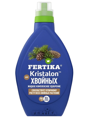 Фертика Кристалон Хвойные 250 мл [Фертика] купить с доставкой Фертика Кристалон Хвойные - это комплексное удобрение, разработанное специально для подкормки хвойных растений. Оно содержит в своем составе комплекс веществ, которые способствуют: улучшению роста и развития растений.