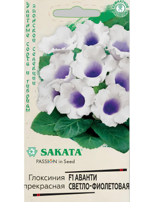 Глоксиния Аванти Светло-фиолетовая [Гавриш] купить с доставкой Исключительная принцесса среди глоксиний! Ее холодный утонченный наряд обладает удивительной способностью завораживать невольных наблюдателей. Глоксиния Аванти Светло-фиолетовая — невысокий кустик, который достигает 20-25 см в высоту и ширину.