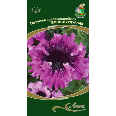 Петуния превосходнейшая Тёмно-пурпурная [Поиск] купить с доставкой очаровательное растение с легким приятным ароматом