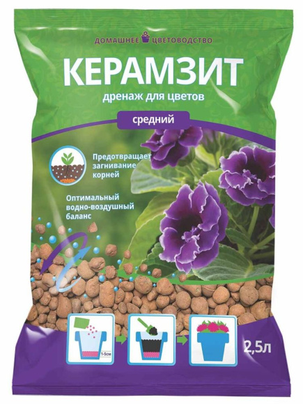 Дренаж керамзит 2,5л средний [Терра Мастер] купить с доставкой
